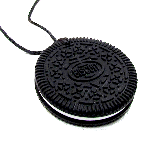 chewable cookie necklace