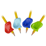 4 colors of the pinch grip on pencils
