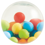clear floating fidget ball