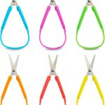 6 colors of mini loop scissors