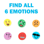 6 emotion faces to find in the putty