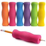 six colors of jumbo foam contour grips
