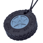 tire chew fidget necklace