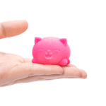 pink mini neato cat on a person's hand