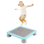 girl jumping on a bounce board trampoline