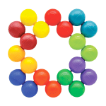 twist rainbow cluster fidget