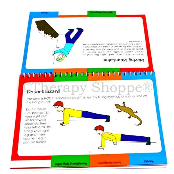 flip book with sensorimotor OT activities