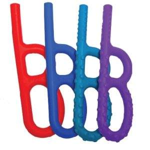 4 chewies with 2 loops and a stem