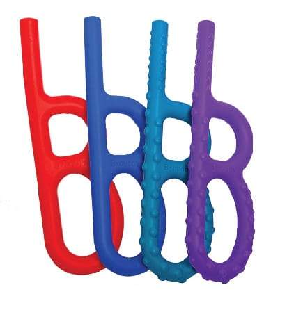 4 chewies with 2 loops and a stem