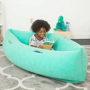 green sensory canoe
