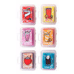 6 scented kneadable erasers
