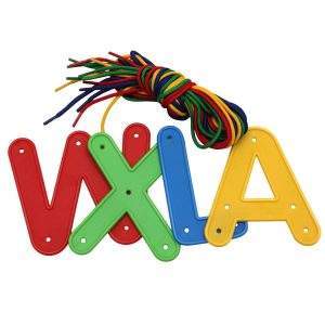 Jumbo Alphabet Letters Lacing Kit