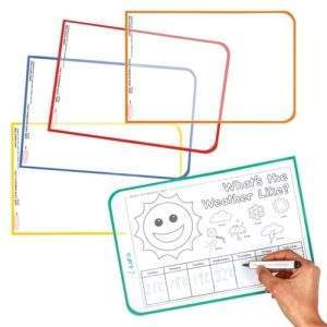 Wipe Clean Worksheet Covers