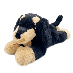scented weighted plush dachshund