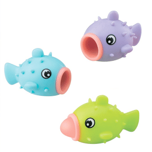 silly tongue puffer fish fidget toy