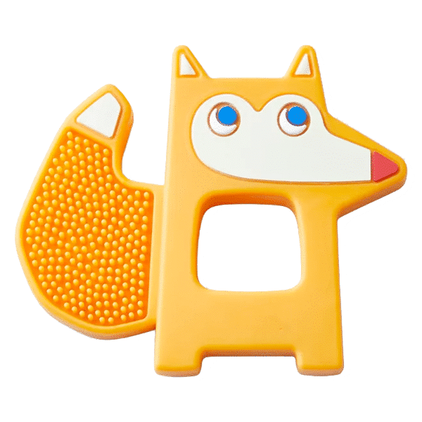 finley fox textured chewy teether toy