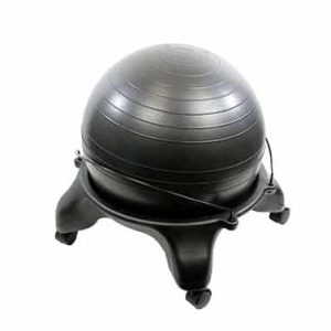 therapy ball stool base with black therapy ball