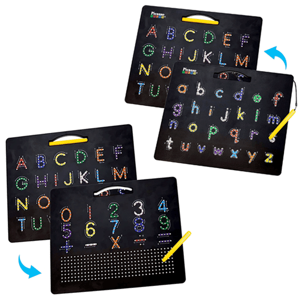 double sided magnetic alphabet tracing boards