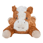 front view weighted stuffed horse