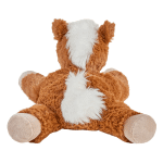 back view weighted plush pony