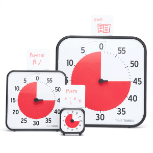 3 sizes of visual timers for autism
