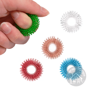 colored wire fidget rings