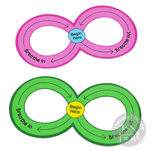 calming lazy 8 tracing stickers