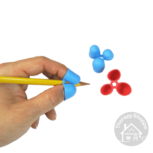 person's hand holding a pencil using a claw grip