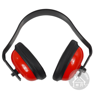 red sensory earmuffs