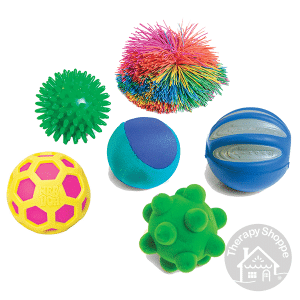 6 sensory squeeze balls