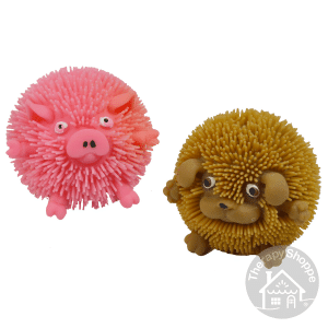 puffy fluffy critter fiddle fidget ball