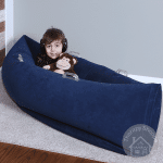 blue sensory canoe