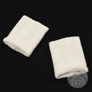 pair of fabric chewy bracelet cuffs