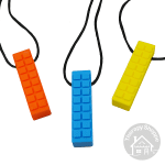 tactile brick chewy necklace