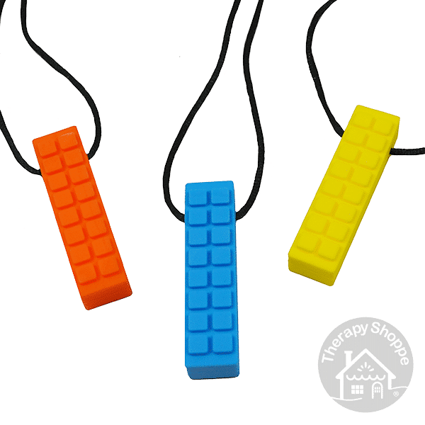 tactile brick chewy necklace
