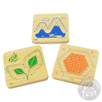 wooden mindful breathing maze