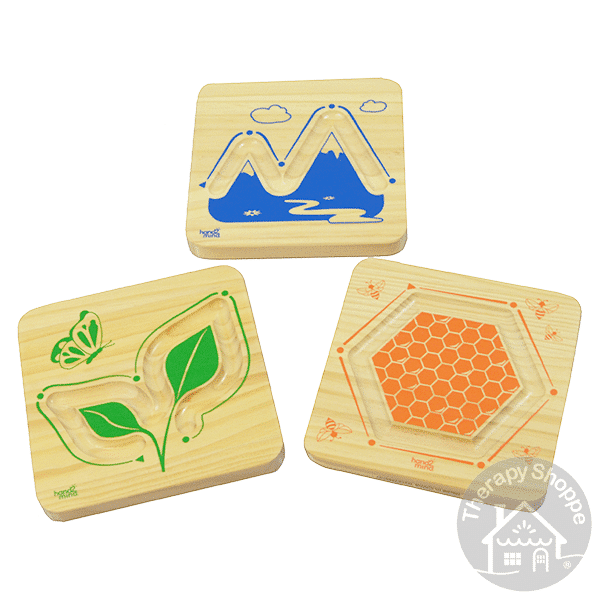 wooden mindful breathing maze