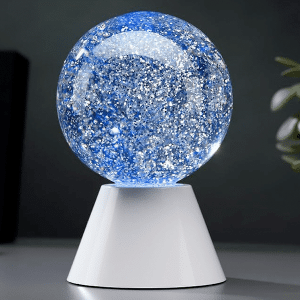 swirling glitter light ball