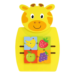 giraffe activity wall panel