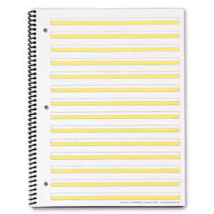 brightlines handwriting paper notebook