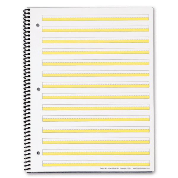 brightlines handwriting paper notebook